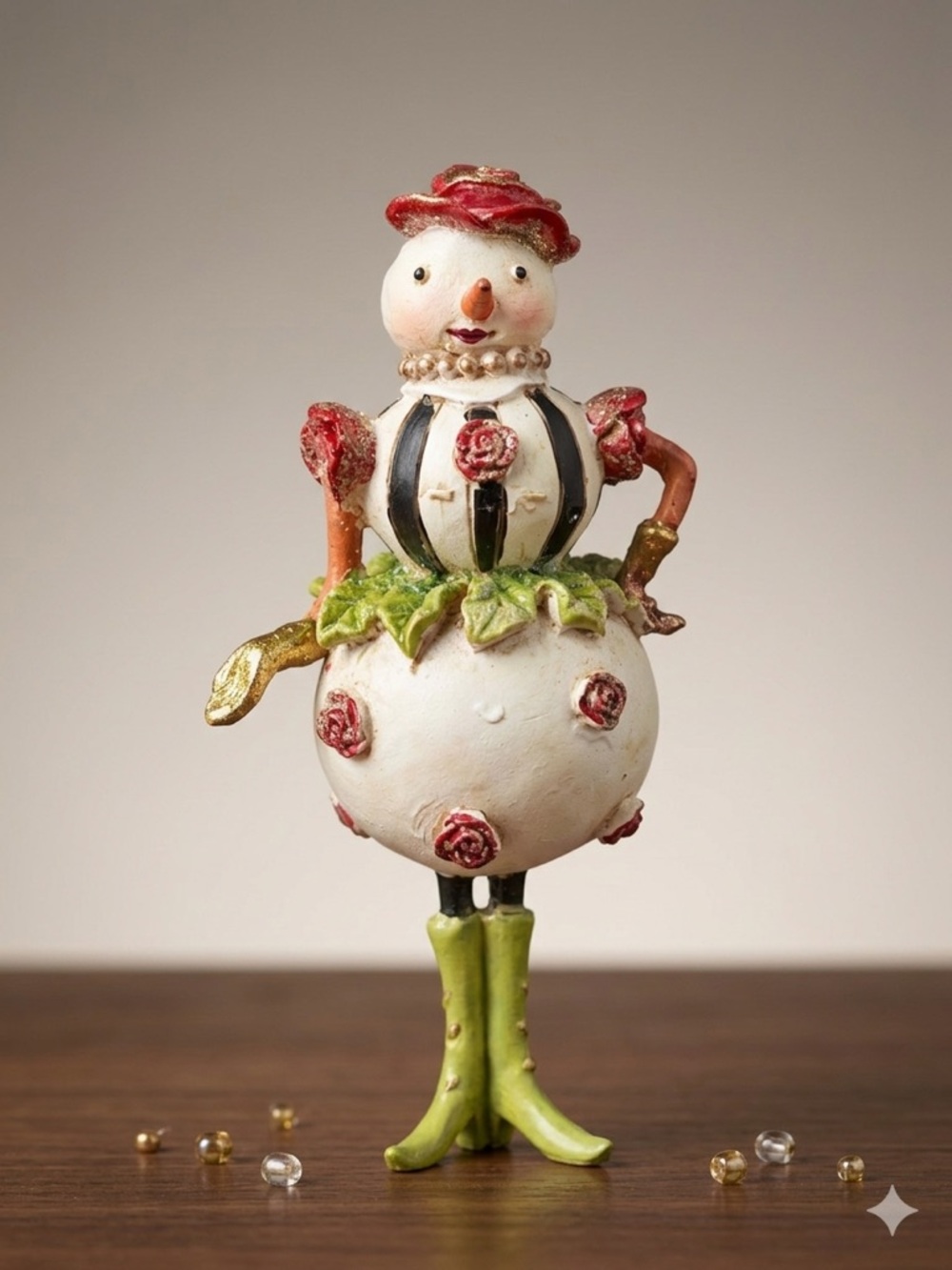 Rare Patience Brewster Dash Away "Prudence" Snowman Mini Ornament